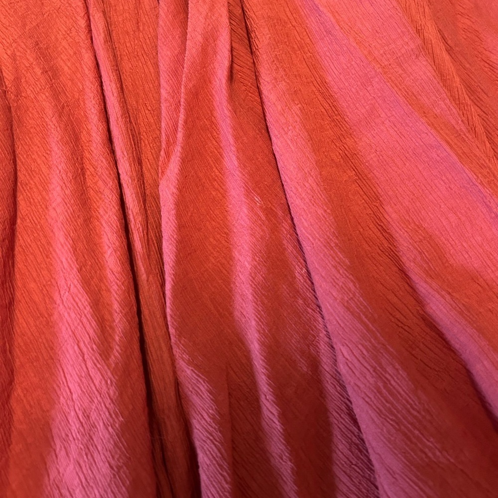 Burnt Orange Long Line Duster Cardigan Biho Cottagecore Layering Plus Size 2X - Picture 3 of 5
